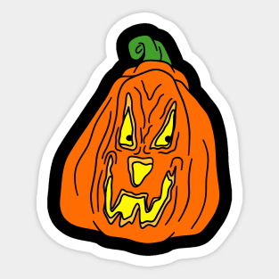 Scary Pumpkin Sticker